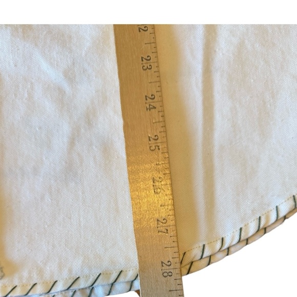 Vintage Stitched Christmas Tree Print Button Up Shirt Size Medium Oversized - Picture 12 of 15